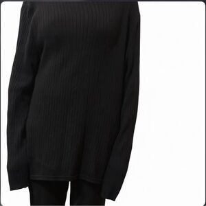 Talbots Classic Black Turtleneck Sweater